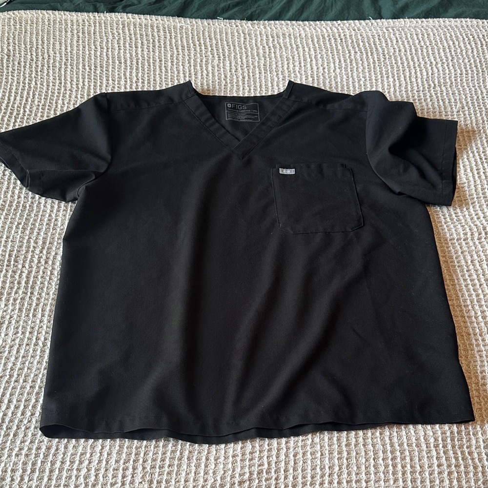 Figs Men's Scrubs (2 pair—black and olive green)